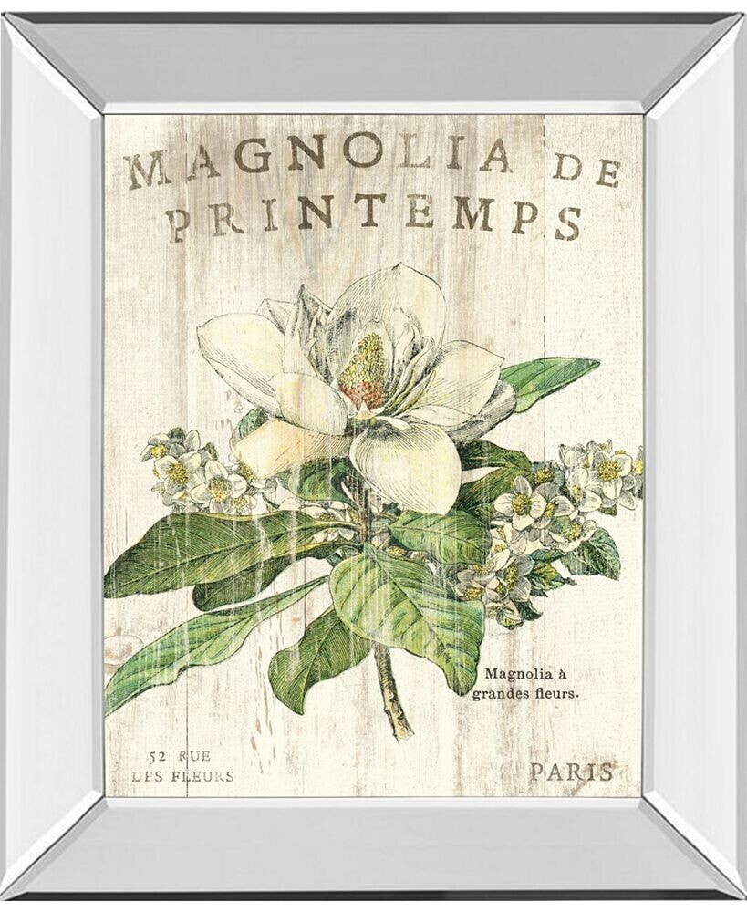 Classy Art magnolia De Printemps by Sue Schlabach Mirror Framed Print Wall Art - 22