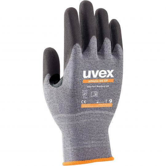 Uvex 60030 Рабочие перчатки Антрацит, Серый Эластан, Полиамид 1 шт 6003008