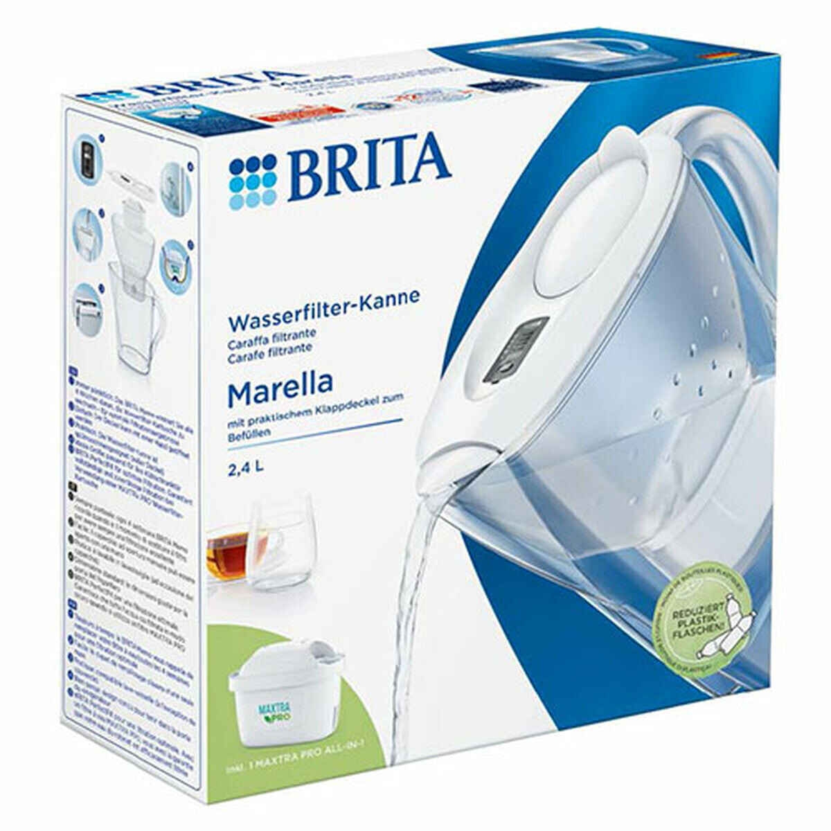 Brita Marella Водяной фильтр-кувшин 2,4 L Прозрачный, Белый 1051439