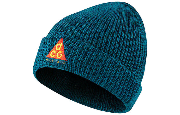 Nike ACG刺绣徽标休闲针织 绒线帽 男女同款 晶洞水鸭青 / Шапка Nike ACG Fleece Hat AV4775-381