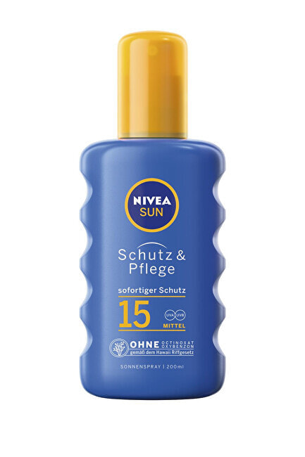Nivea Sun Protect & Moisture Spray Spf15 Солнцезащитный увлажняющий спрей для тела 200 мл