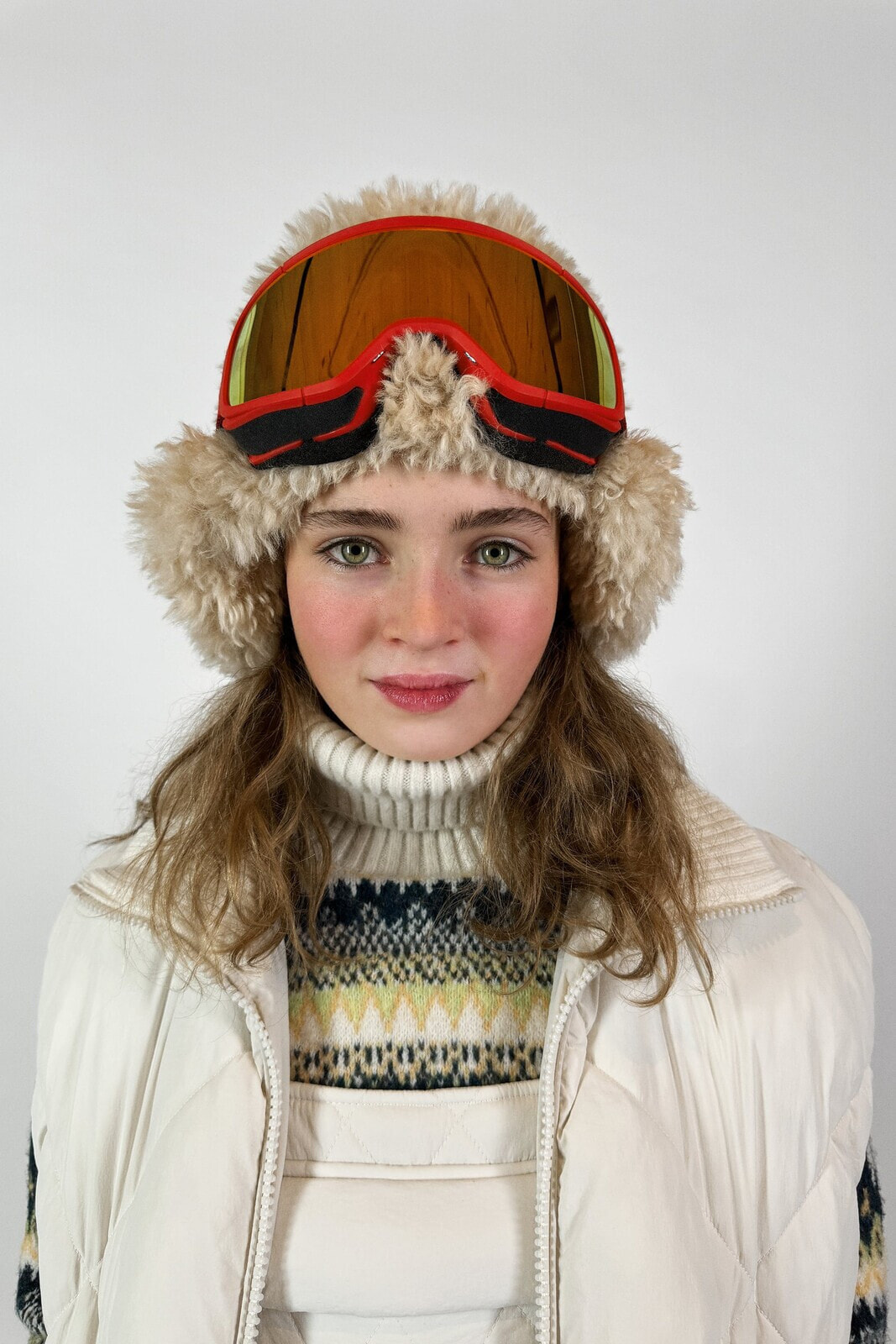 Jacquard knit ski dress