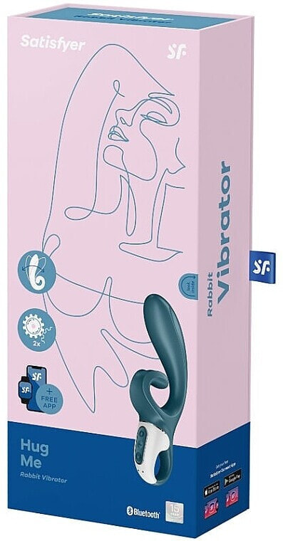 Kaninchen-Vibrator blau - Satisfyer Hug Me Rabbit Vibrator