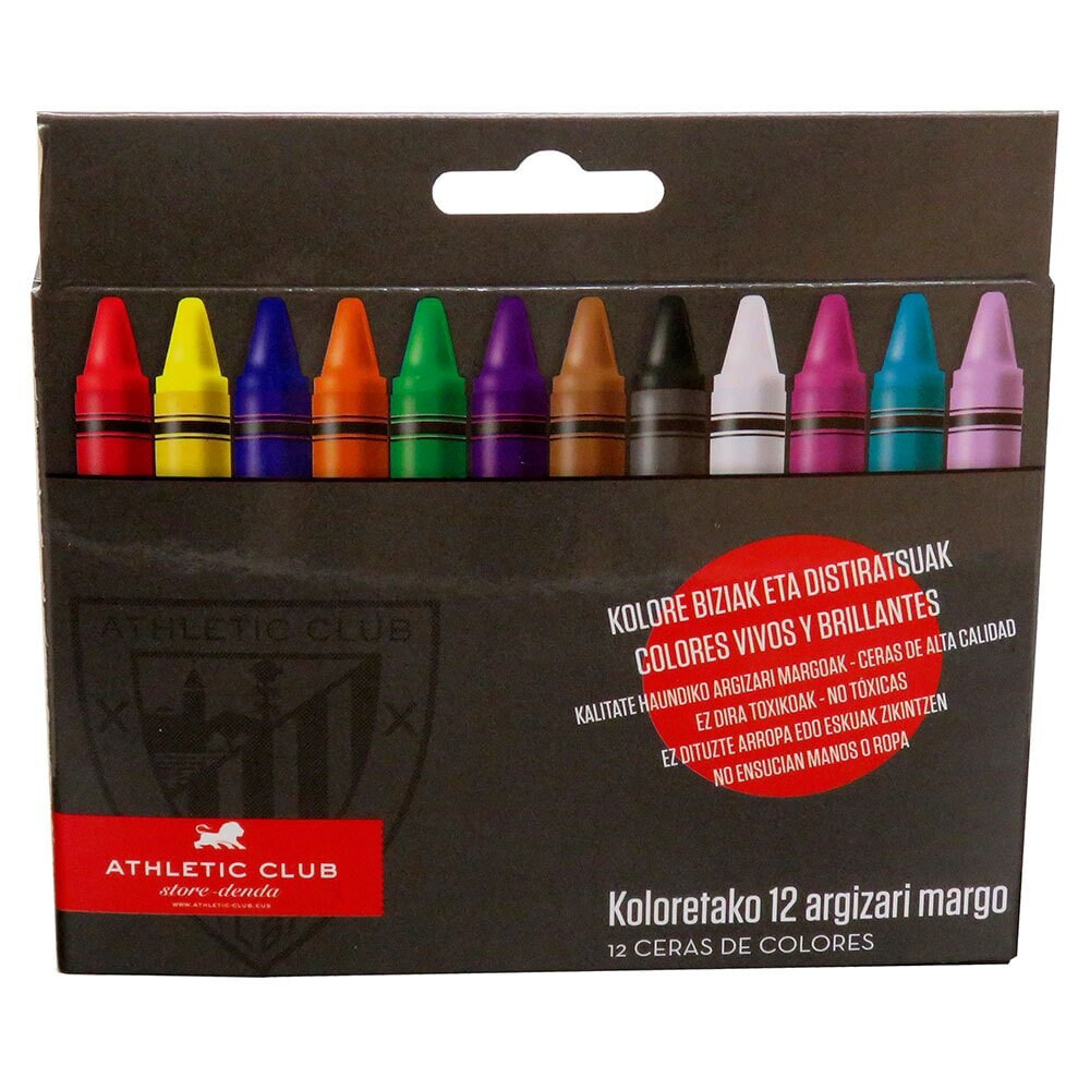 ATHLETIC CLUB 12 Color Crayons