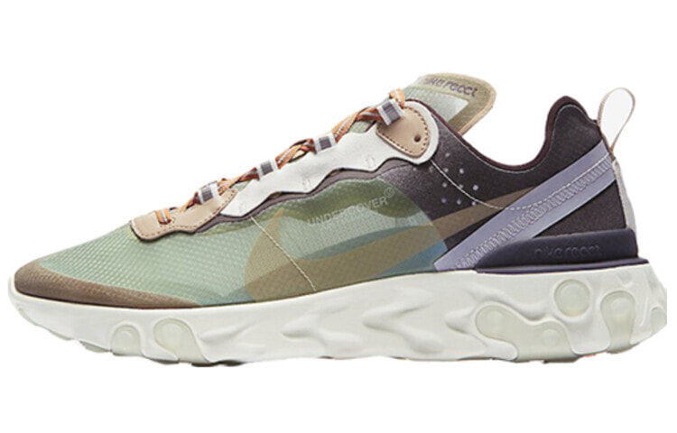 Nike React Element 87 Green Mist 低帮 跑步鞋 男女同款 绿黑紫 / Кроссовки Nike React Element 87 Green Mist BQ2718-300