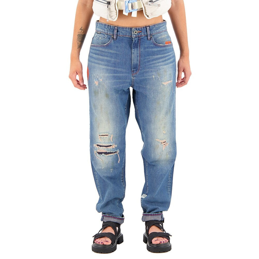 G-STAR E Janeh Ultra High Mom Ankle Jeans