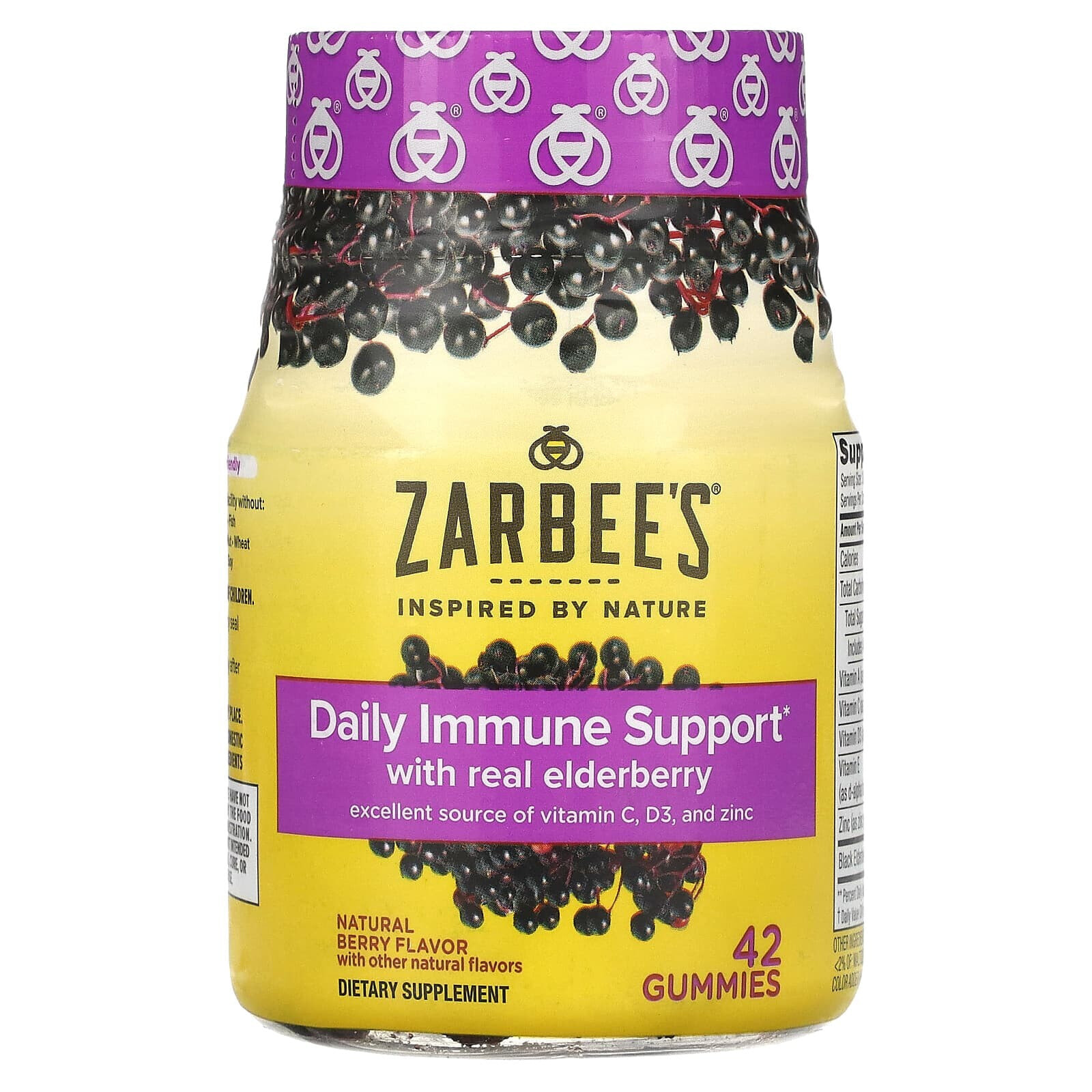 Daily Immune Support, Natural Berry, 42 Gummies