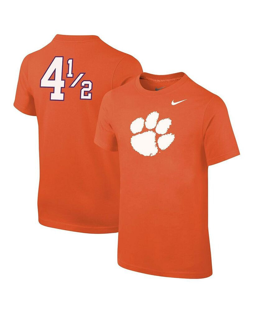 Youth Boys Orange Clemson Tigers Disney+ 4Â½ Player T-shirt