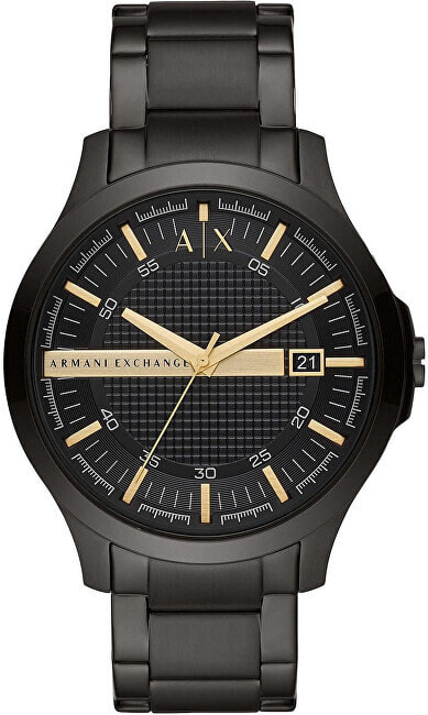 Мужские наручные часы с черным браслетом ARMANI EXCHANGE Hampton AX2413