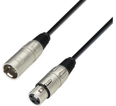 adam hall 3 Star аудио кабель 6 m XLR (3-pin) Черный, Серебристый K3MMF0600
