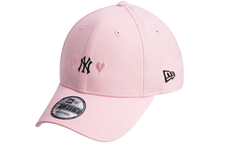 专享 New Era 纽亦华 MLB系列 NY 小LOGO 双爱心弯檐棒球帽 粉色 / Аксессуары New Era MLB NY LOGO шапка