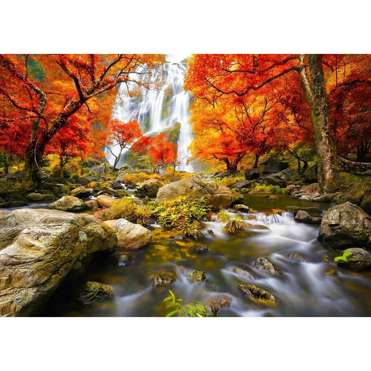 Puzzle Herbstwasserfall