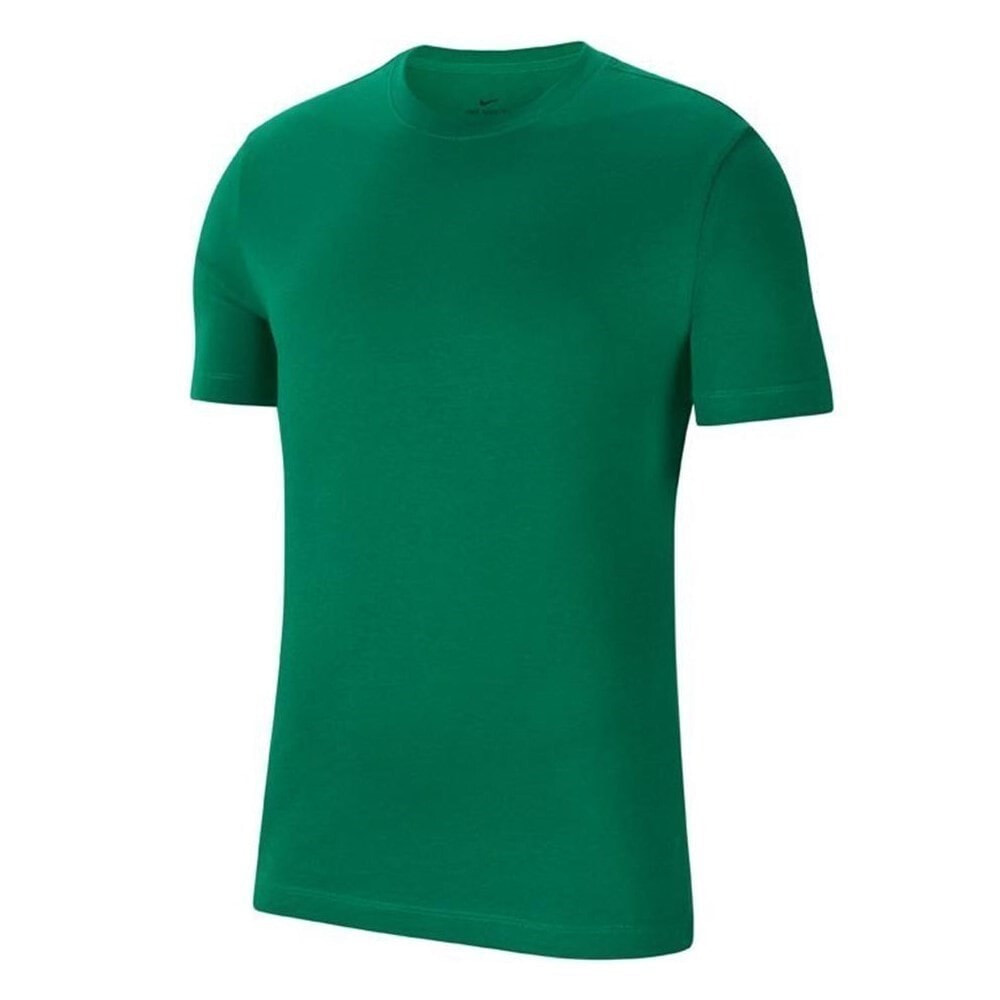 Мужская футболка спортивная зеленая однотонная обтягивающая Nike Park
