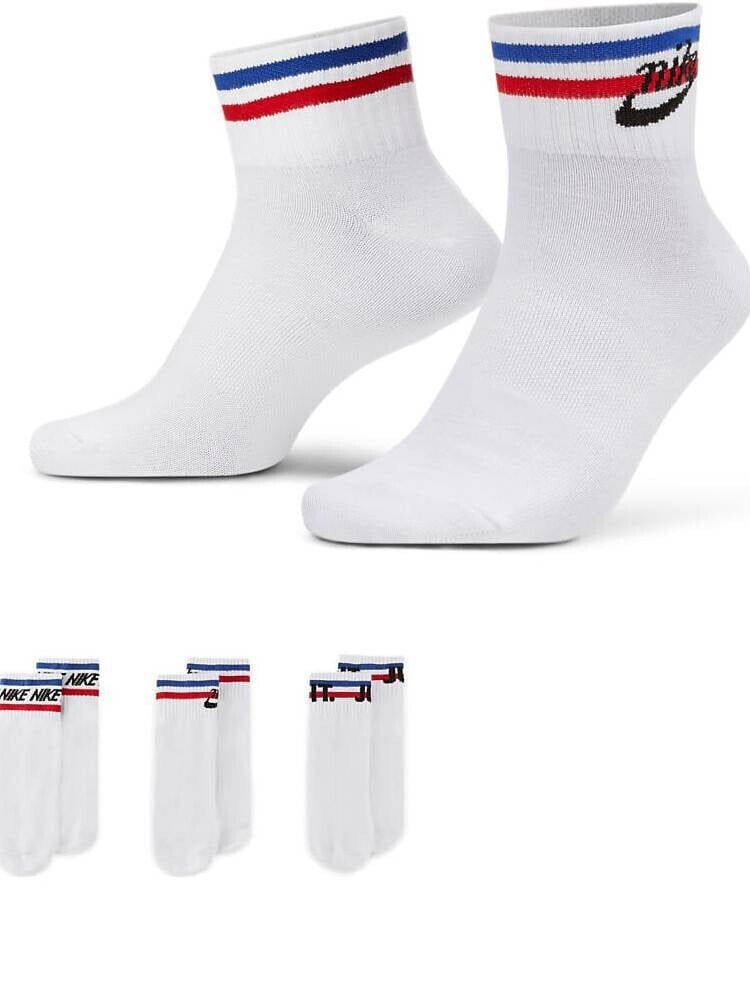 Nike – Essentials – Weiße Socken im 3-Pack
