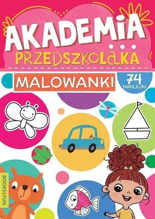 Раскраска для рисования Books And Fun Akademia przedszkolaka Malowanki