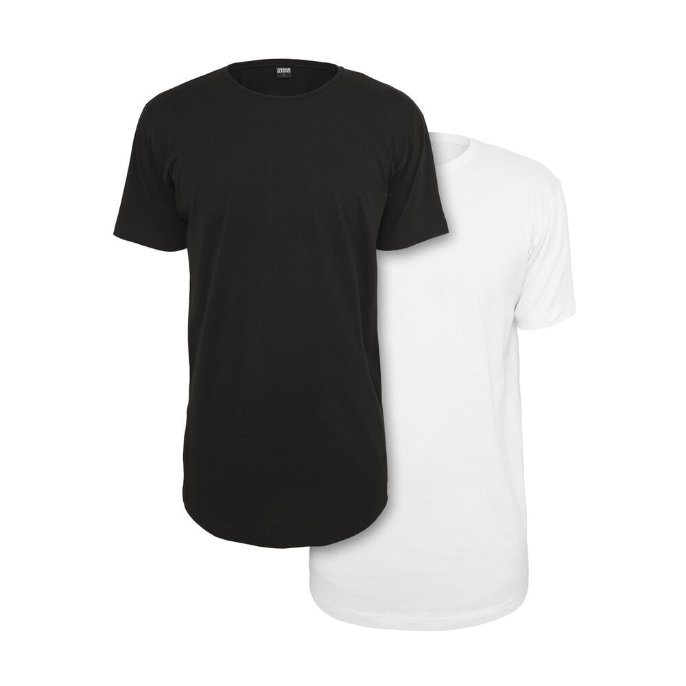 URBAN CLASSICS T-Shirt Pre-Pack Shaped Long 2-Pack (Big )