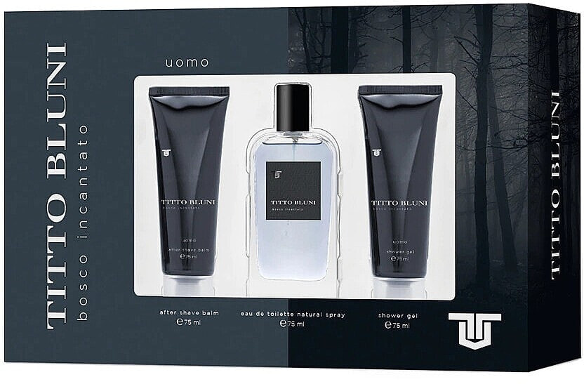 Titto Bluni Bosco Incantato Uomo - Duftset (Eau de Toilette 75ml + After Shave Balsam 75ml + Duschgel 75ml)