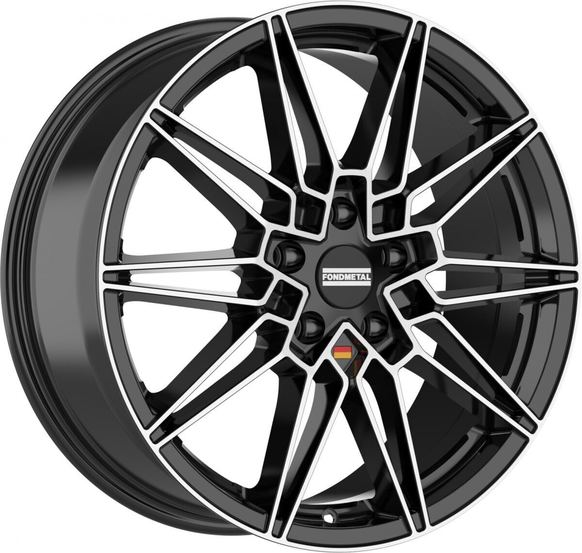 Колесный диск литой Fondmetal Thoe glossy black machined 8x18 ET45 - LK5/120 ML72.5