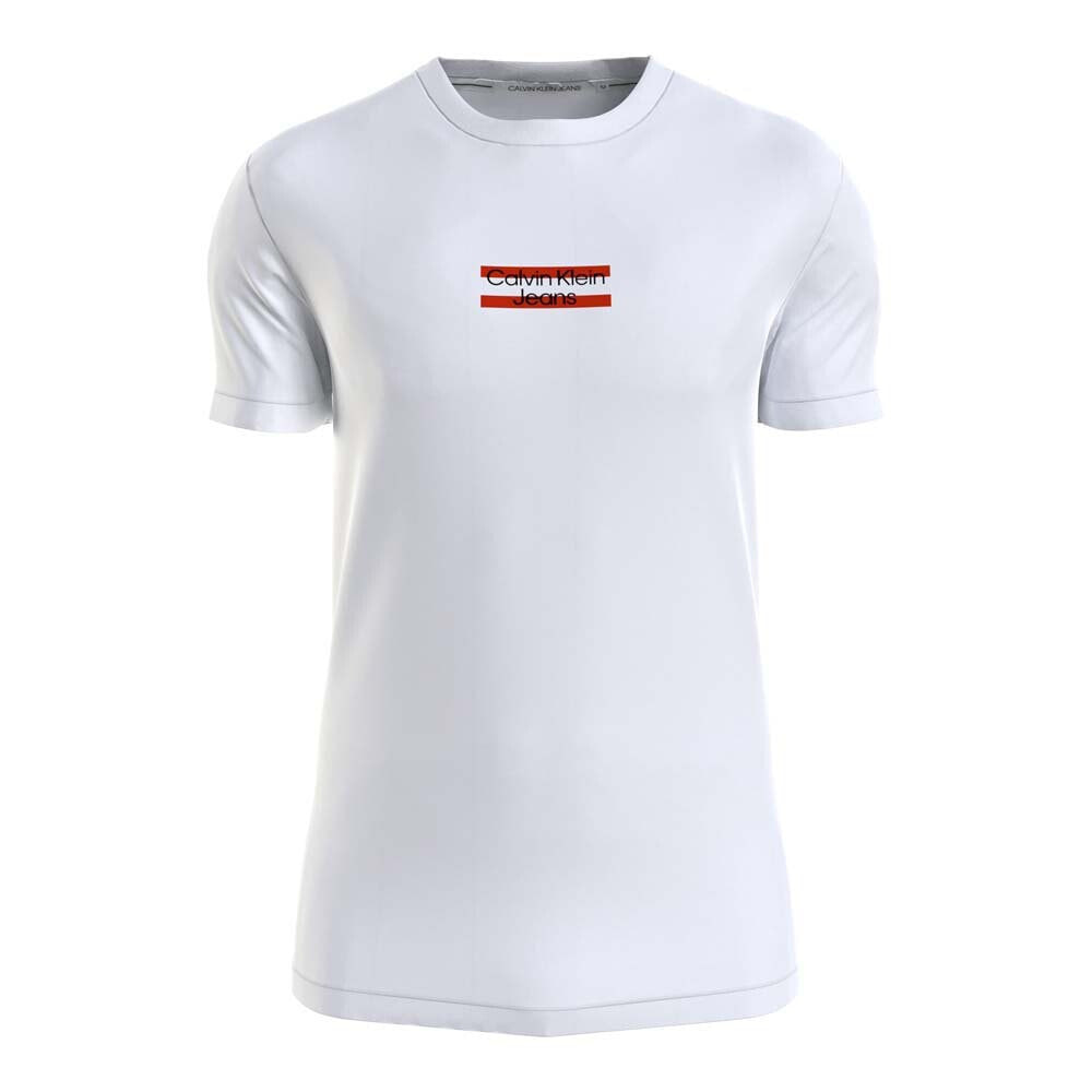 CALVIN KLEIN JEANS Transparent Stripe Logo Short Sleeve T-Shirt