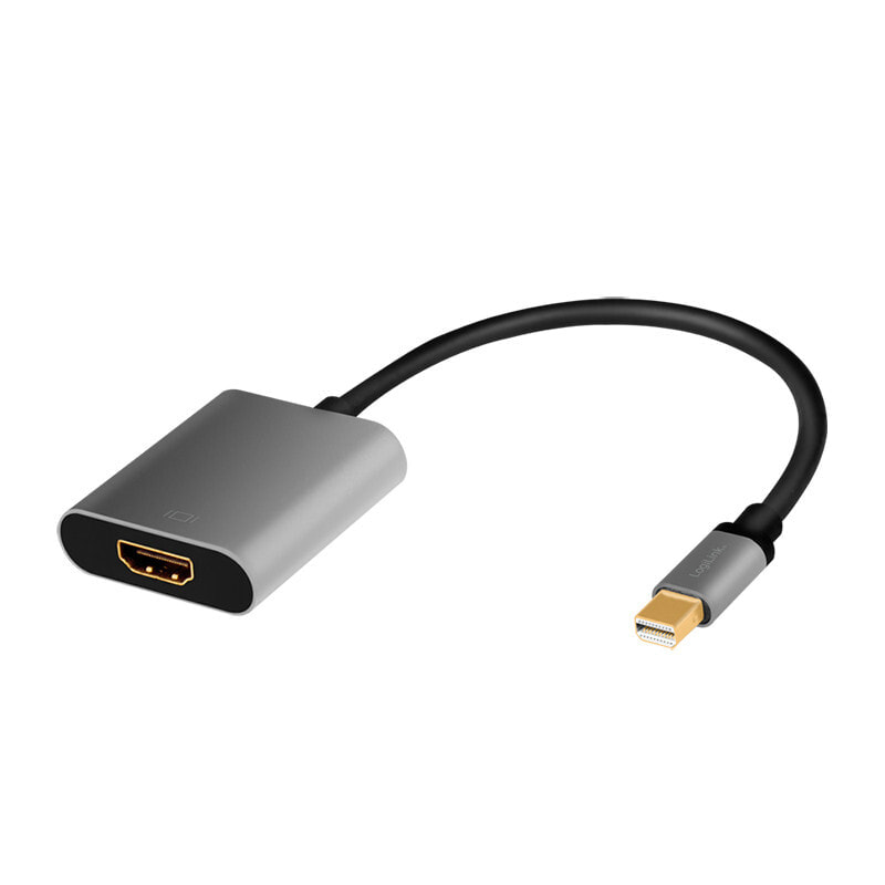 Компьютерный разъем или переходник LogiLink CDA0110, 0.15 m, Mini DisplayPort, HDMI, Male, Female, Straight