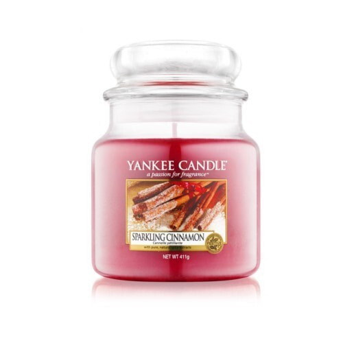 Yankee Candle Scented Candle Classic medium Cinnamon Ароматическая свеча с ароматом корицы 411 г