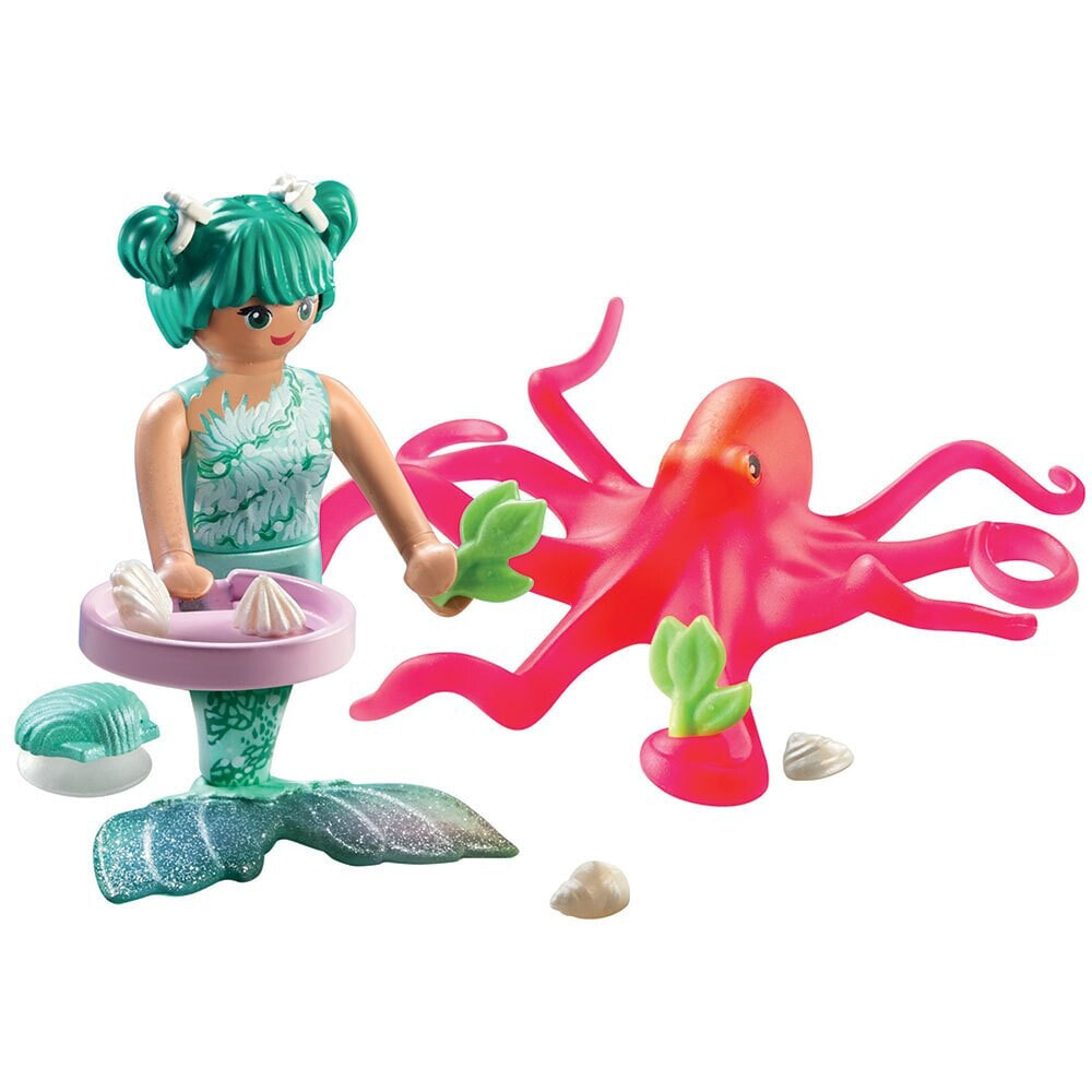 PLAYMOBIL Merman With Colour-Changing Octopus Construction Game