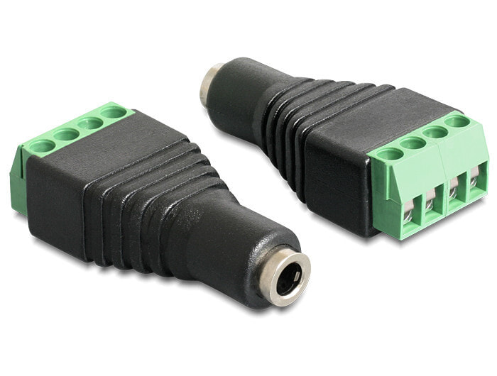 DeLOCK 65457 кабельный разъем/переходник 3.5mm 4pin Черный, Зеленый