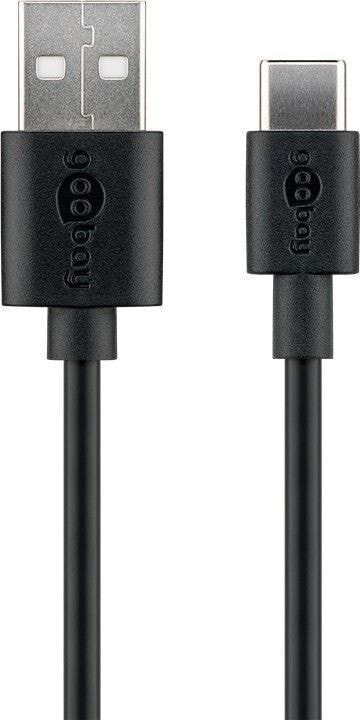 Goobay 38675 USB кабель 0,1 m 2.0 USB A USB C Черный