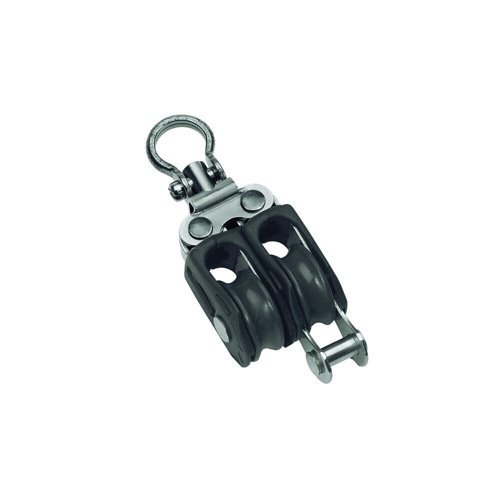 BARTON MARINE 275kg 5 mm Double Swivel Pulley With Rope Support