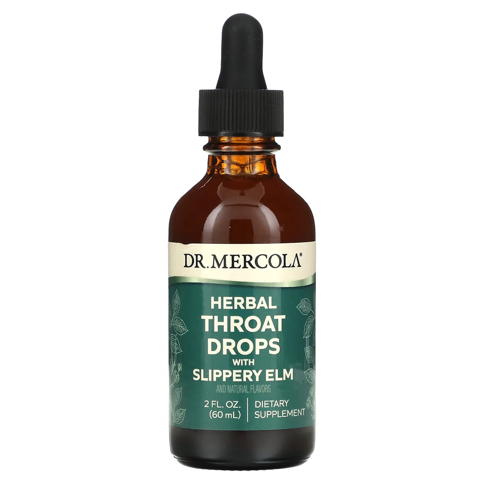 ДР. Меркола, Herbal Throat Drops with Slippery Elm, 2 fl oz (60 ml)