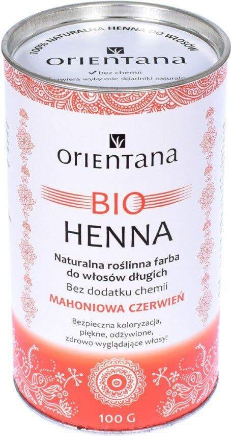 Краска для волос Orientana BIO Henna Mahoniowa Czerwień 100g
