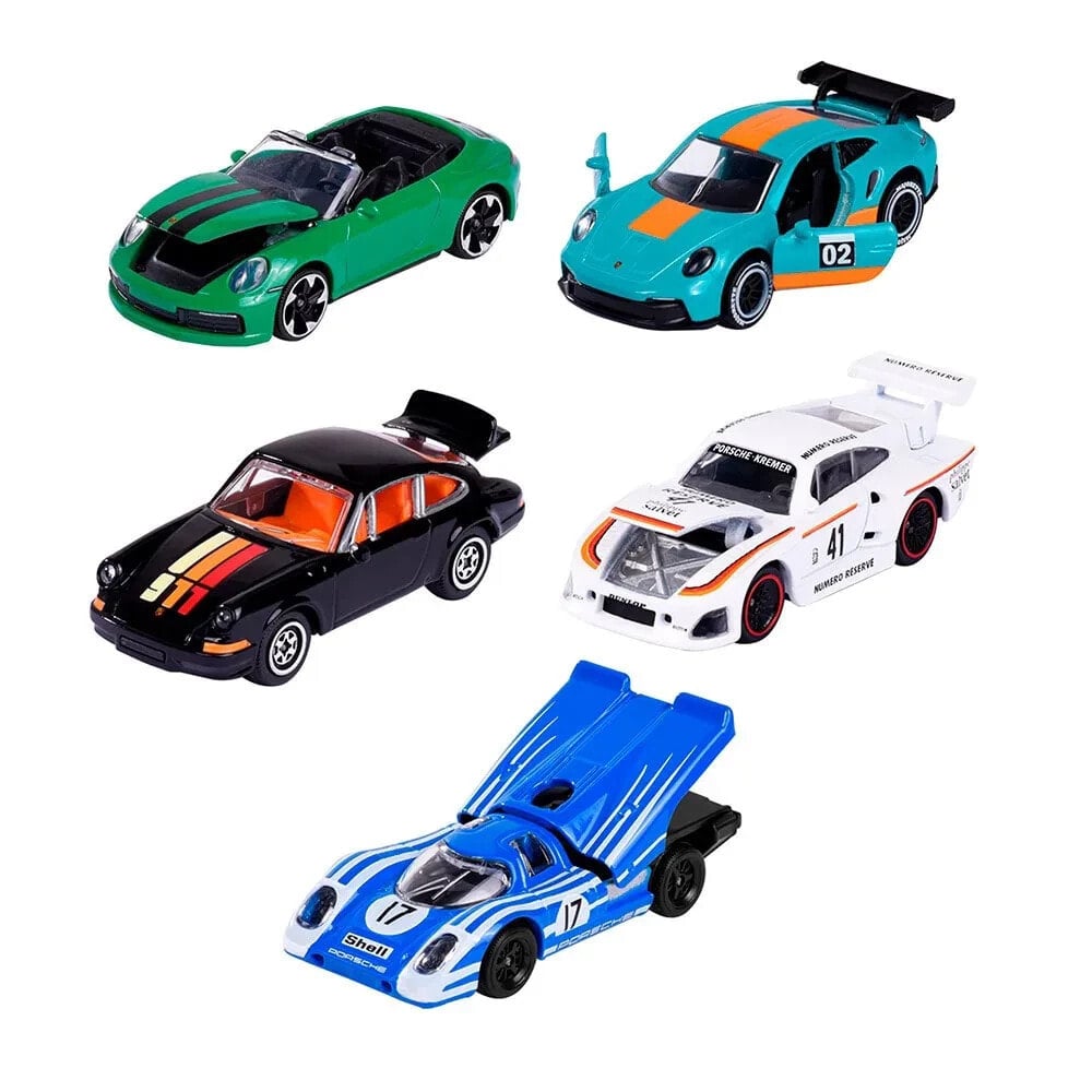 MAJORETTE Giftpack 5 Car Porsche Motorsport