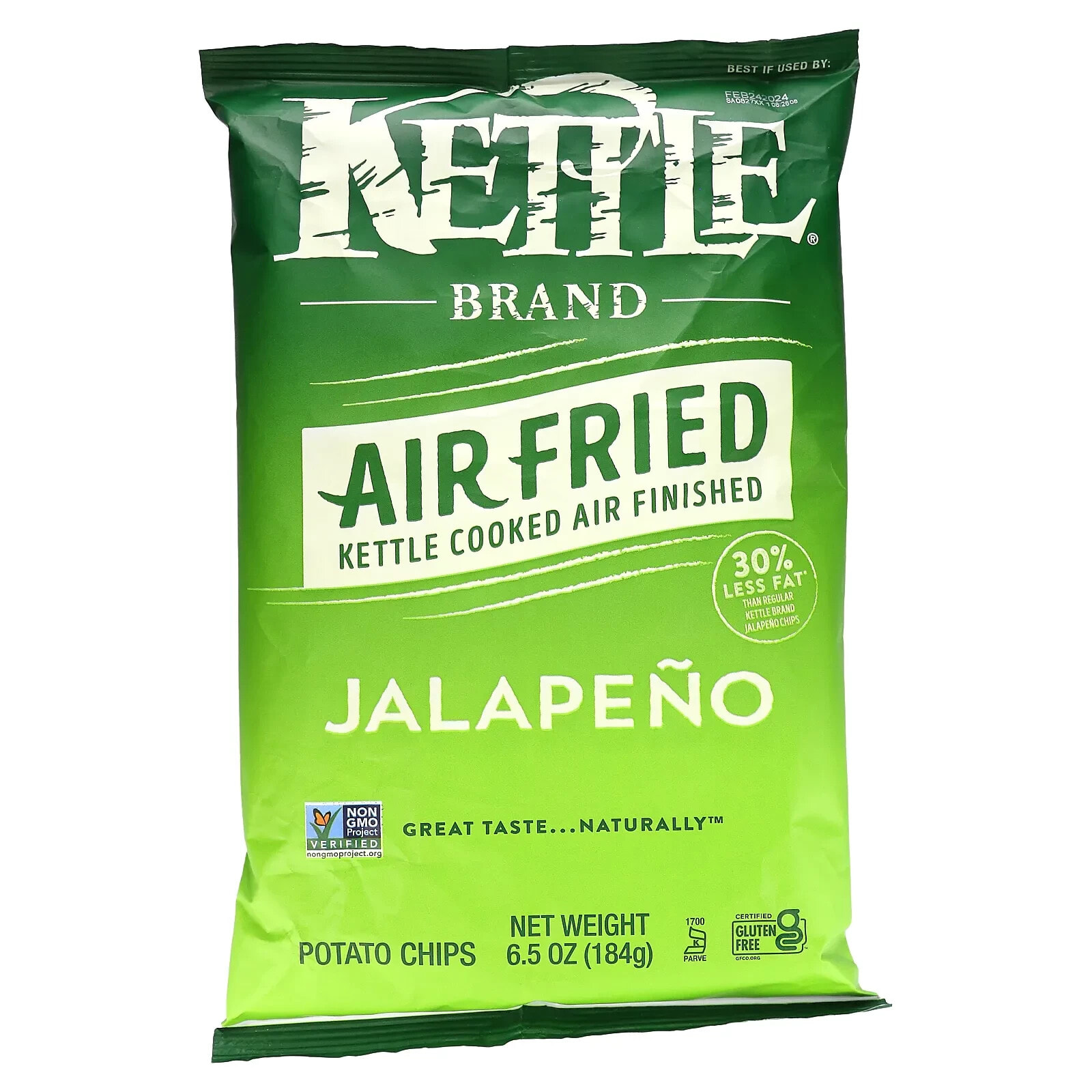 Air Fried Potato Chips, Jalapeño, 6.5 oz (184 g)