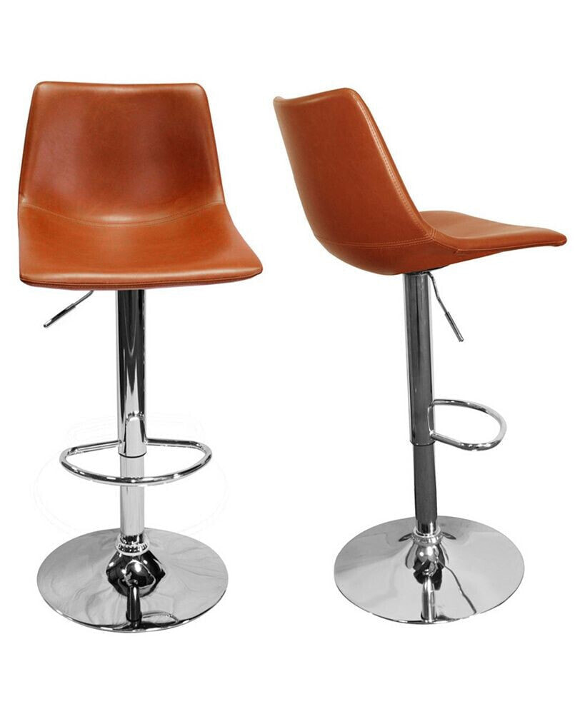 Best Master Furniture jimmy Dean Adjustable Swivel Bar Stool, Set of 2