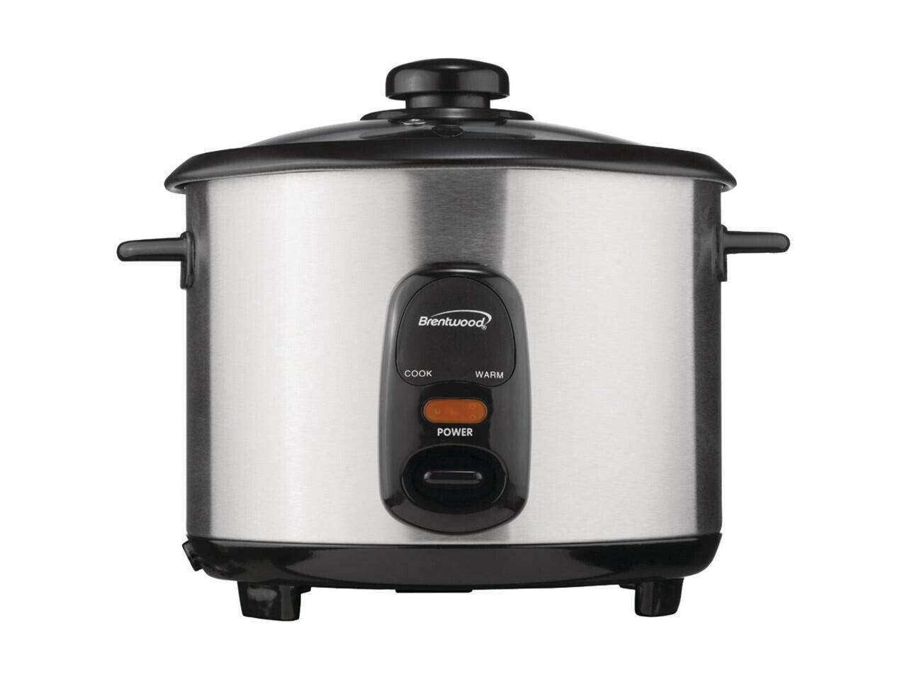 Brentwood Appliances 5 Cup Stainless Steel Rice Cooker TS-10