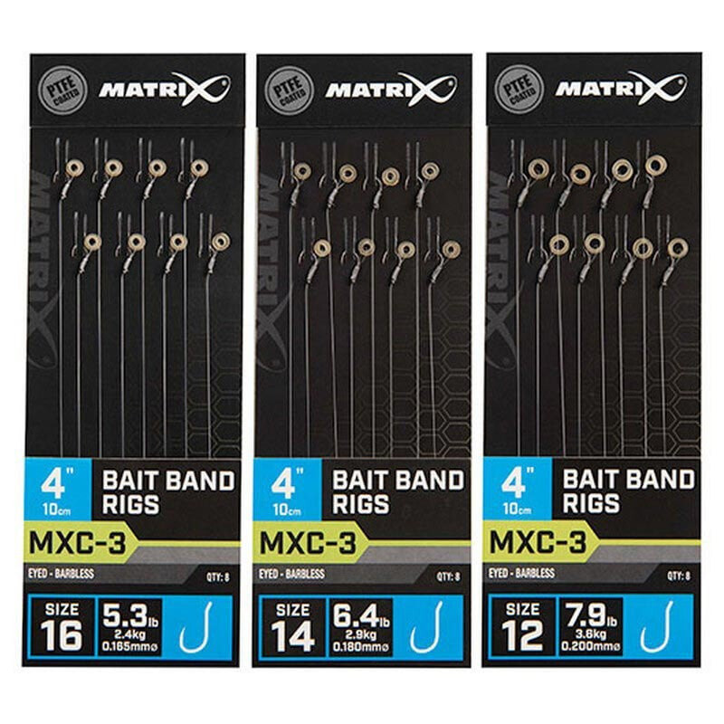 MATRIX FISHING MXC-3 Barbless Bait Band 10 cm Leader