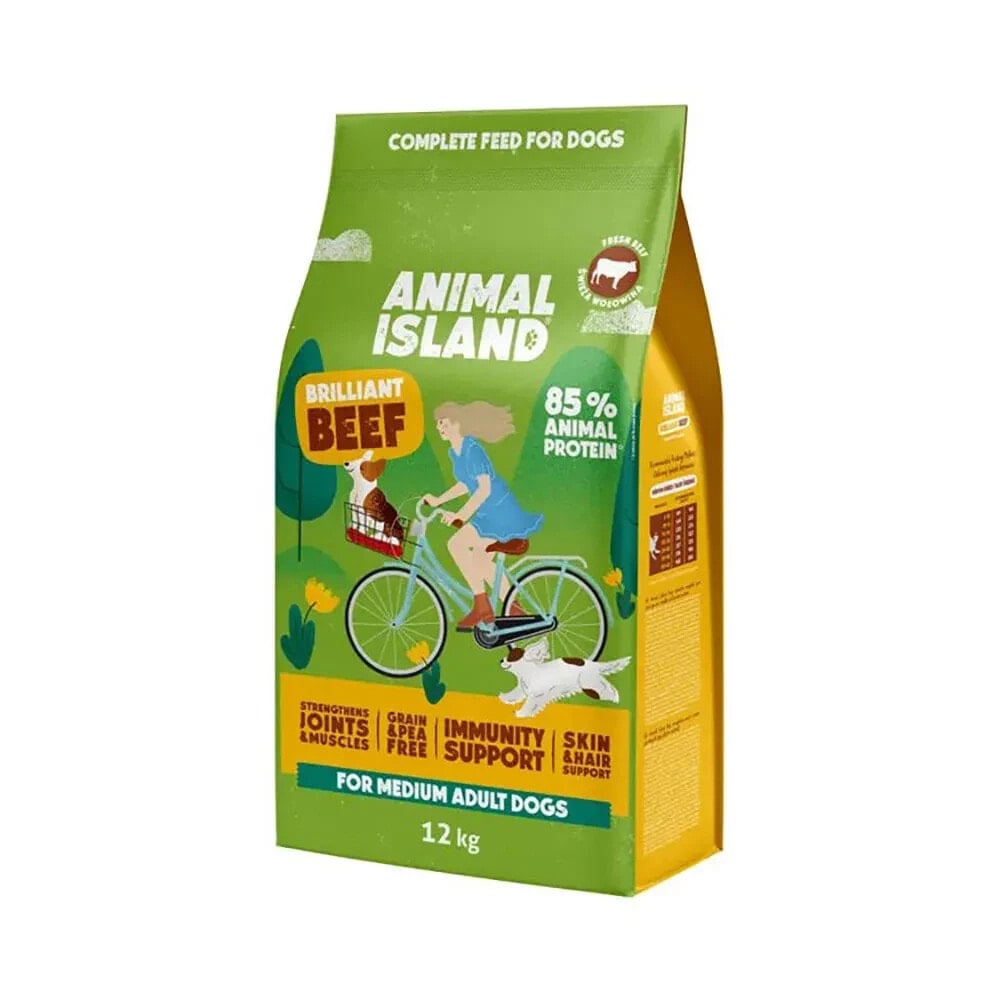 ANIMAL ISLAND Brilliant Beef dog food 12kg