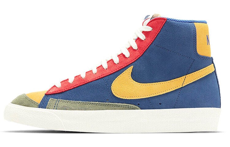 Nike Blazer Mid 77 vntg we suede 中帮 板鞋 男款 红蓝黄 / Кроссовки Nike Blazer Mid 77 VNTG WE Suede DC9179-476