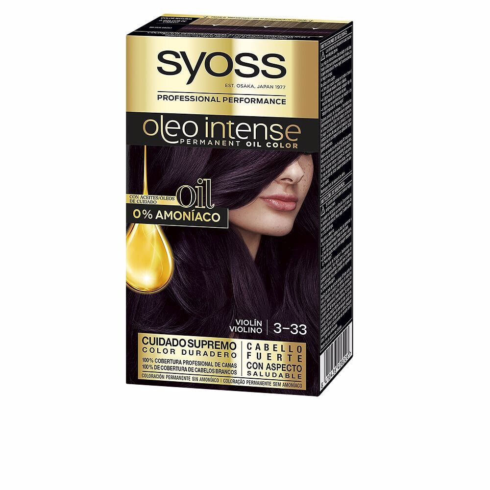 Syoss Oleo Intense Permanent Oil Color N 3.22 Violin Масляная краска для волос без аммиака х 5