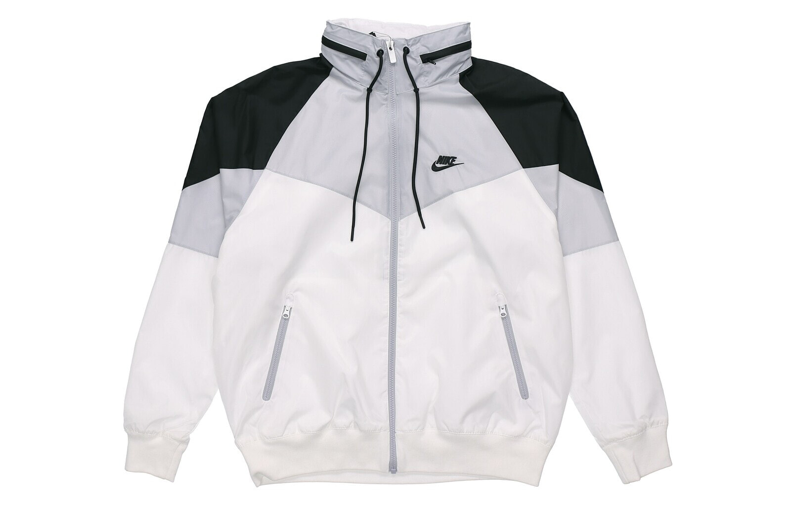 Nike 拼色可收纳连帽休闲运动夹克 男款 白色 / Куртка Nike AR2210-100