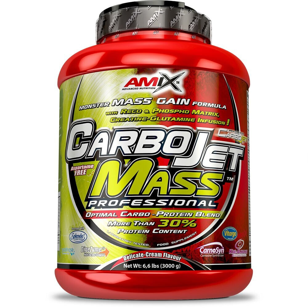 AMIX Carbojet Mass Professional 3kg Carbohydrate & Protein Wild Berries