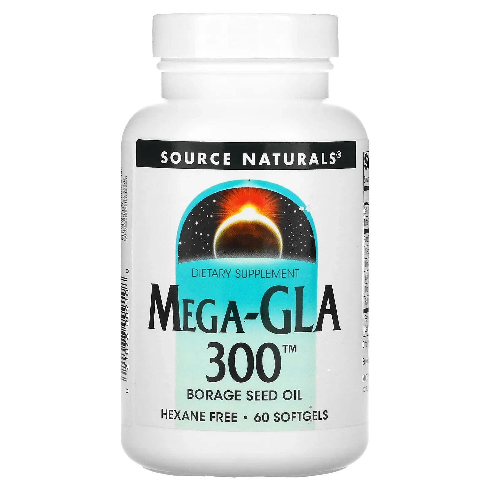 Source Naturals, Mega-GLA 300, 120 мягких таблеток