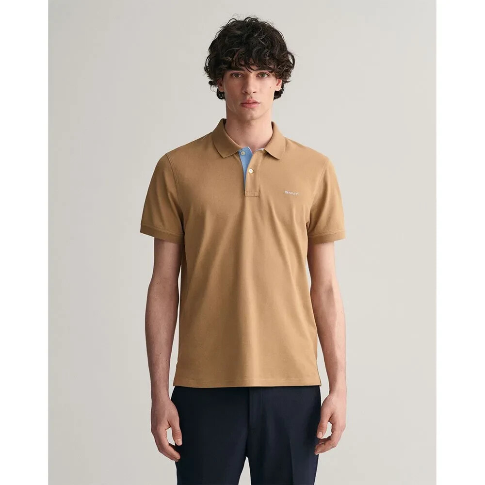 GANT Reg Contrast Rugger Short Sleeve Polo