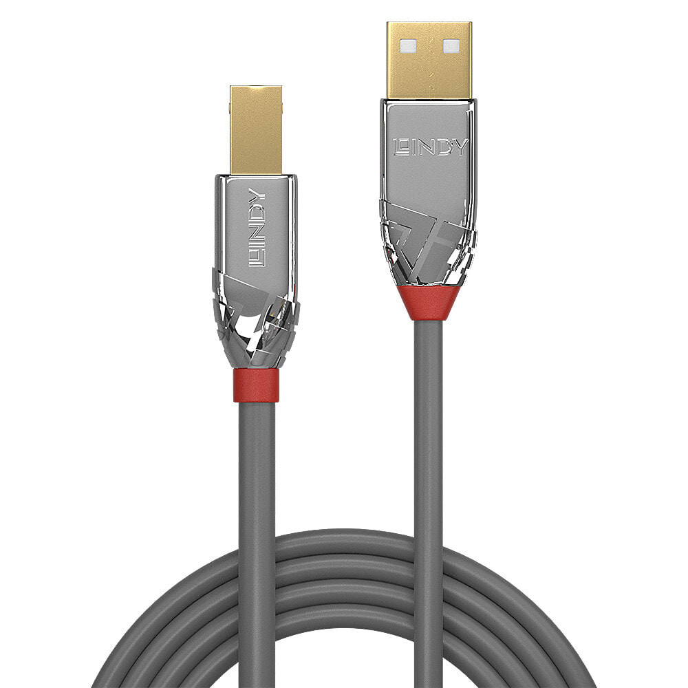 Lindy 36643 USB кабель 3 m 2.0 USB A USB B Серый