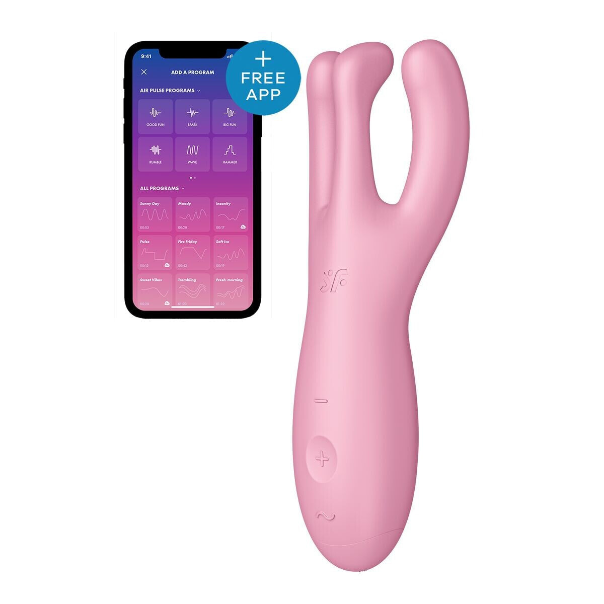 Massager Satisfyer Threesome 4 Connect Pink