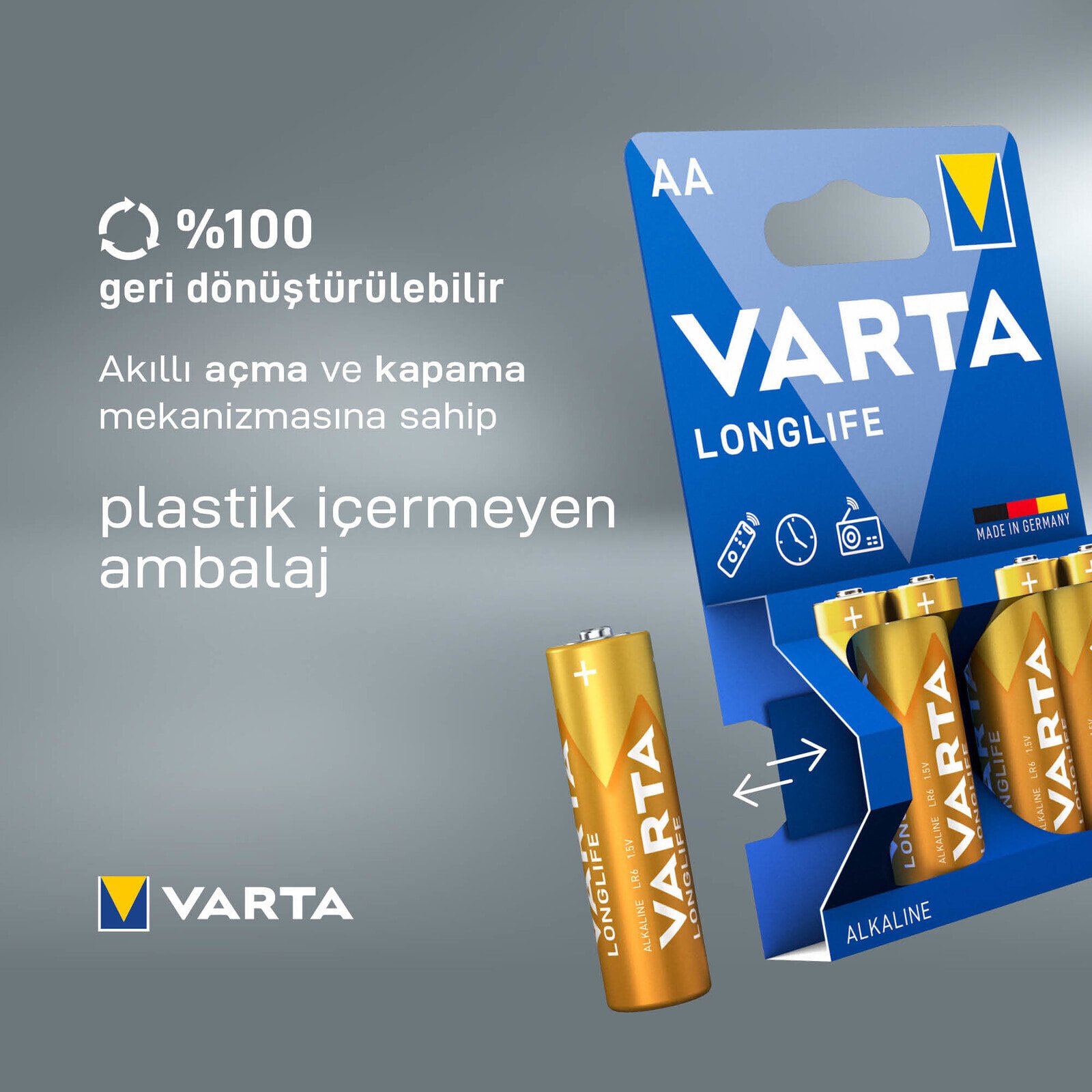 Varta BV-LL 10 AA Батарейка одноразового использования Щелочной 4106101461