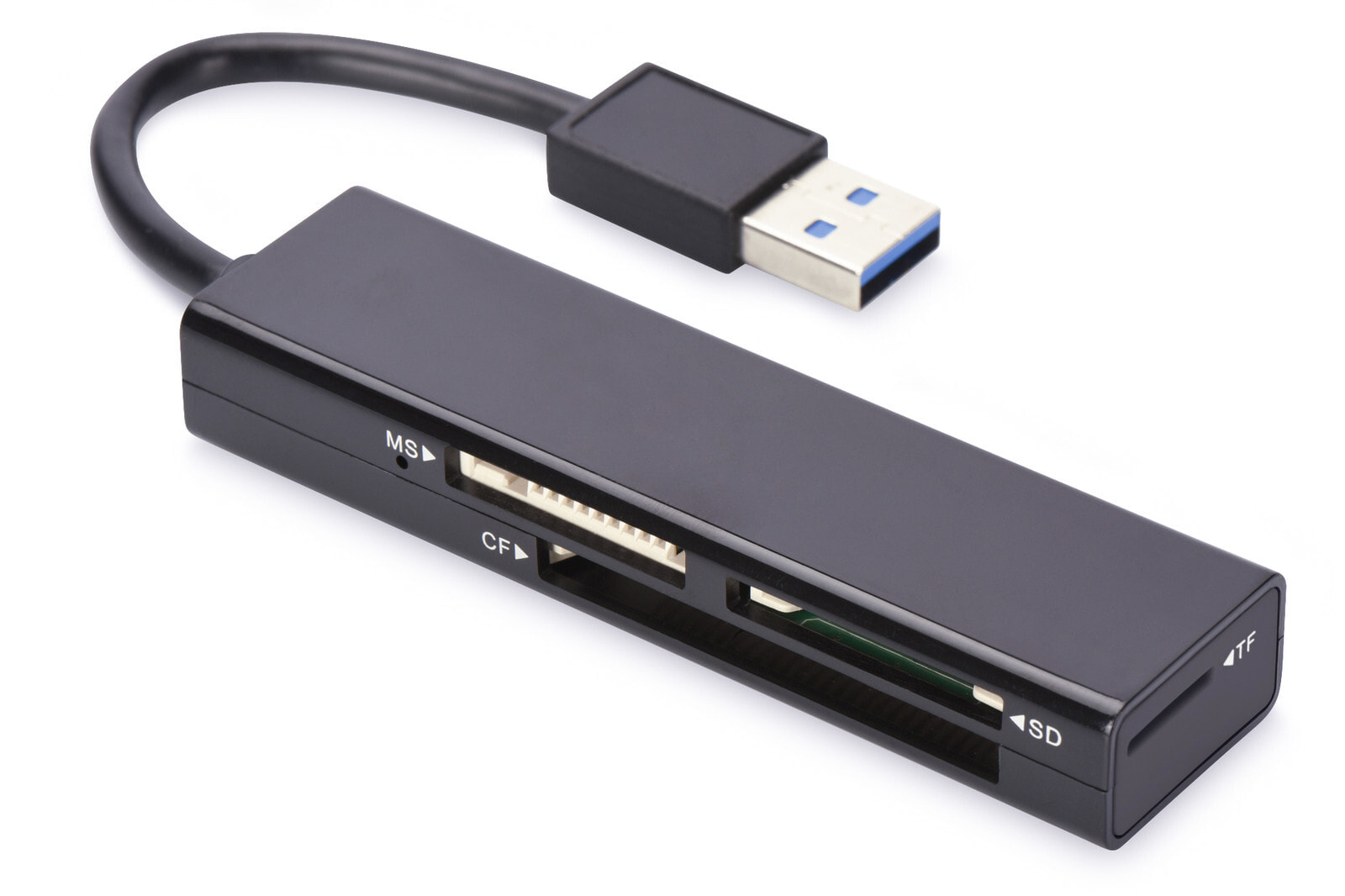 Ednet USB 3.0 MCR кардридер Черный USB 3.2 Gen 1 (3.1 Gen 1) 85240