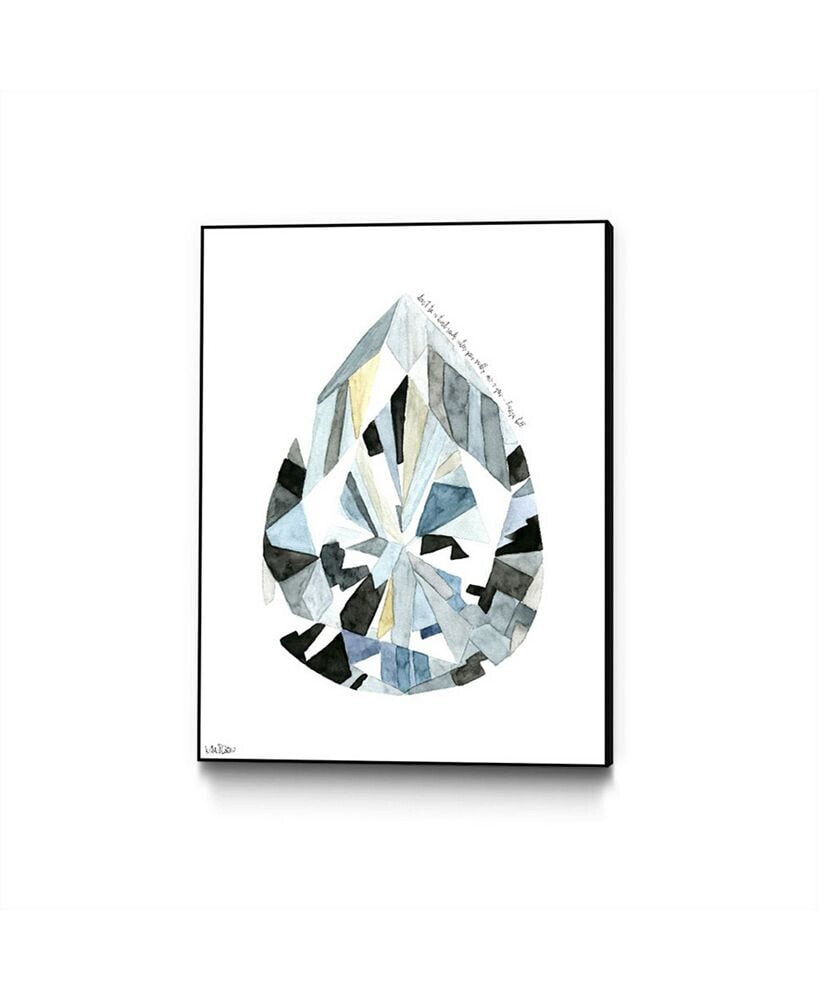Mercedes Lopez Charro Pear Diamond Art Block Framed 24