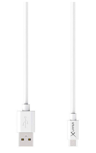 XLayer 210570 USB кабель 1,2 m 2.0 USB A Micro-USB A Белый