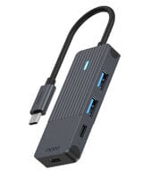 Rapoo UCH-4003 хаб-разветвитель USB 3.2 Gen 1 (3.1 Gen 1) Type-C 5000 Мбит/с Антрацит